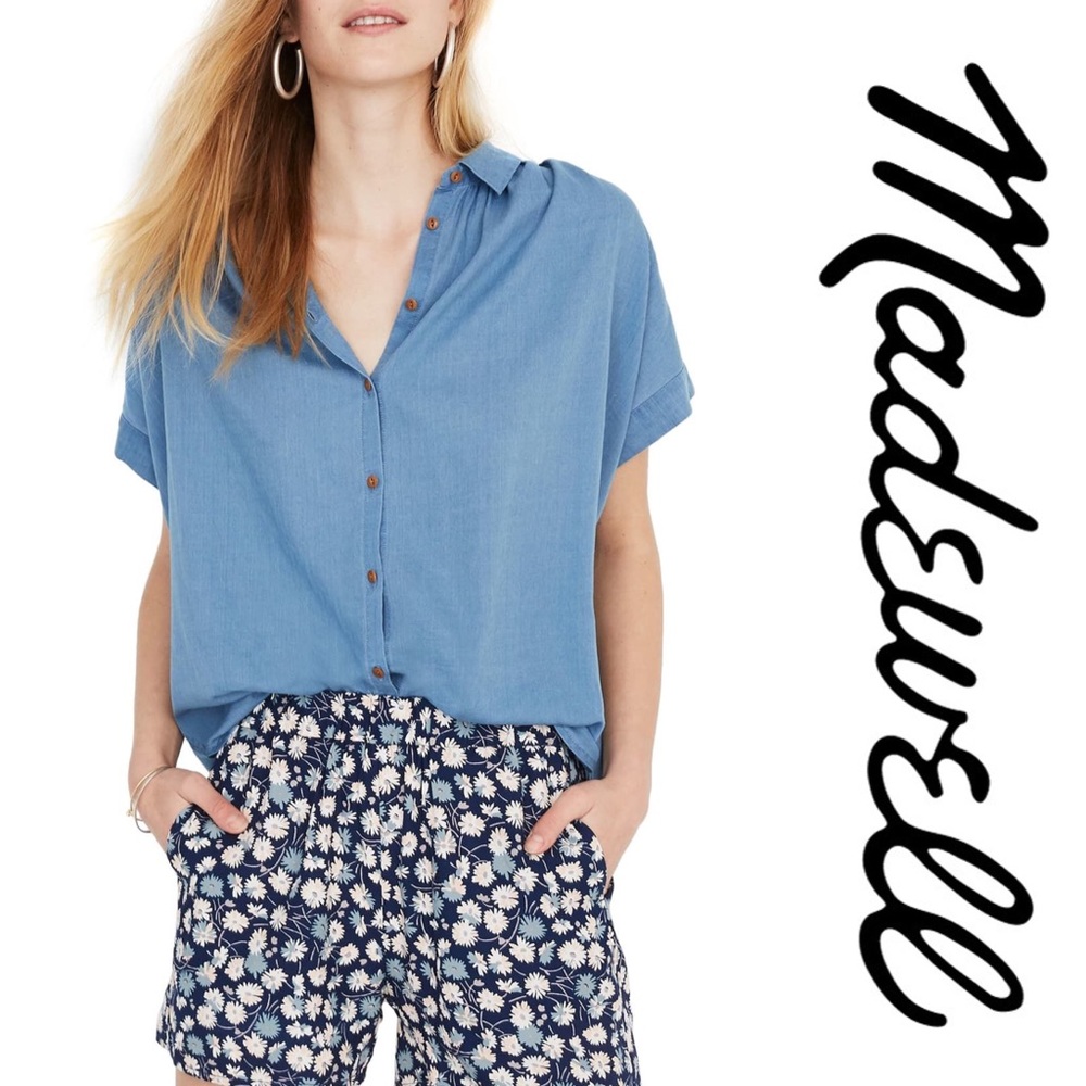 Madewell Central Button Front Shirt - Picture 2 of 4